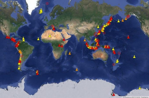 Ученые встревожены тем, что в последнее время в мире активизировались вулканы